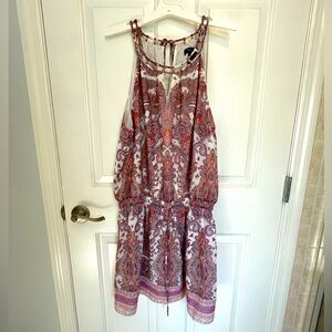 EUC size XL White House Black Market tie back dress